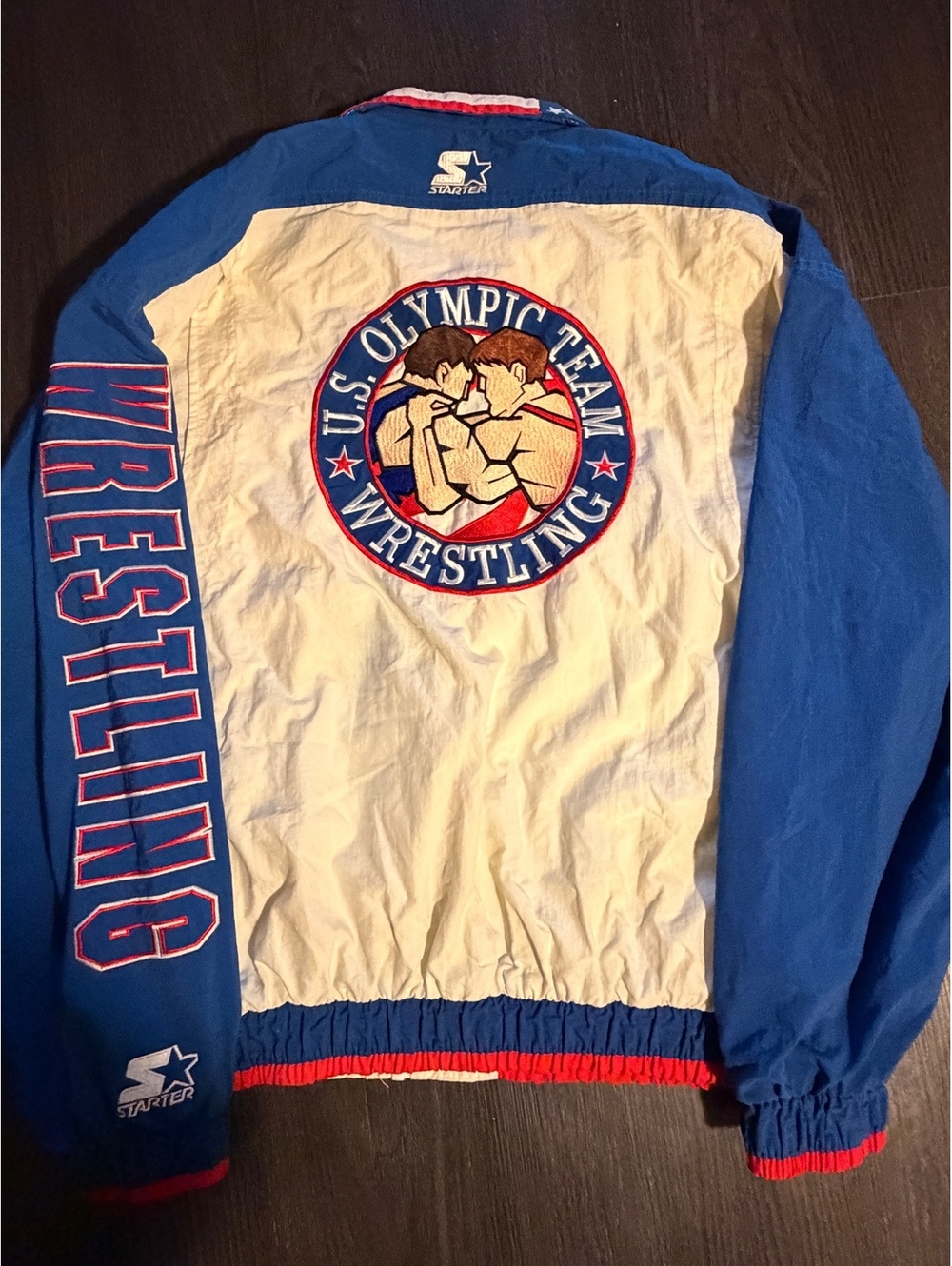 Grail Vtg 90s Starter USA Olympic Team Wrestling Jacket L